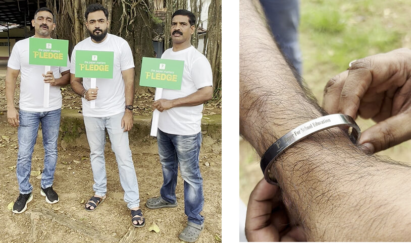 Educators of Govt. Boys Higher Secondary School, Perumbavoor, pledge their support for “Paper for School Education